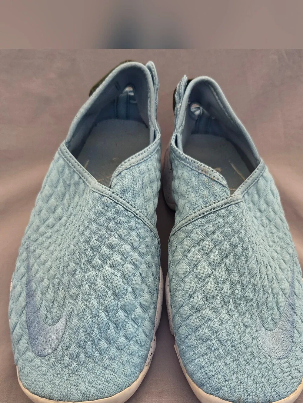 Nike Rift Mica  Blue Slip-On Knit Sneakers Suze 7 - Picture 2 of 5